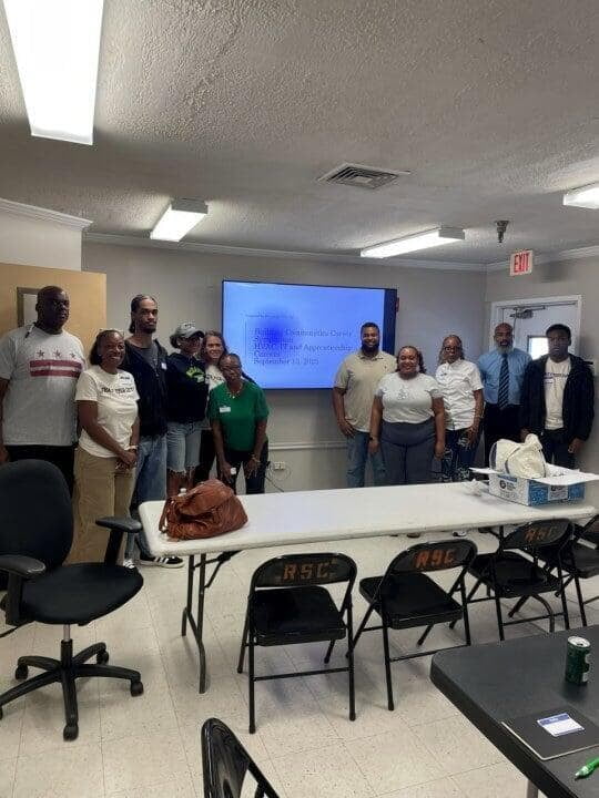 Share Life Gifts learners gathered in a workshop style room