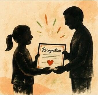 Share Life Gifts artwork showing one person sharing a gift with another